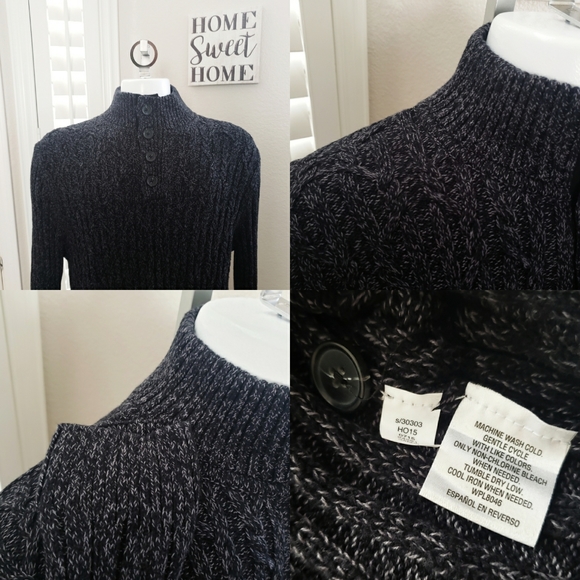 Tasso Elba Knit Sweater 4 Button High End Heavy XL - Picture 2 of 11
